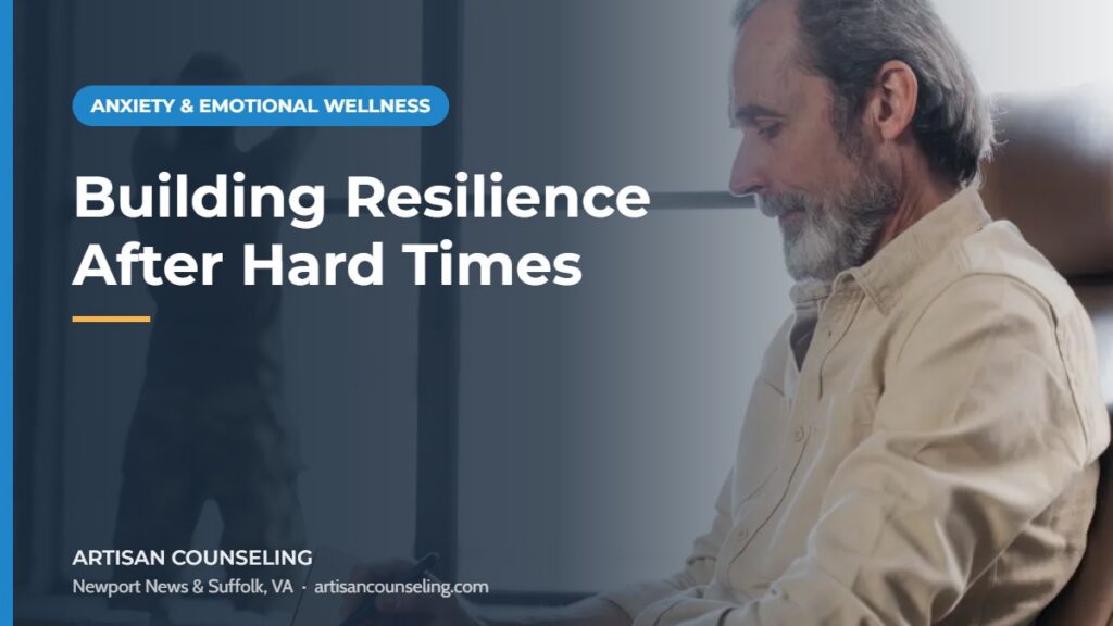 Person walking along a sunlit path, featured image for an article on building resilience after a difficult life event