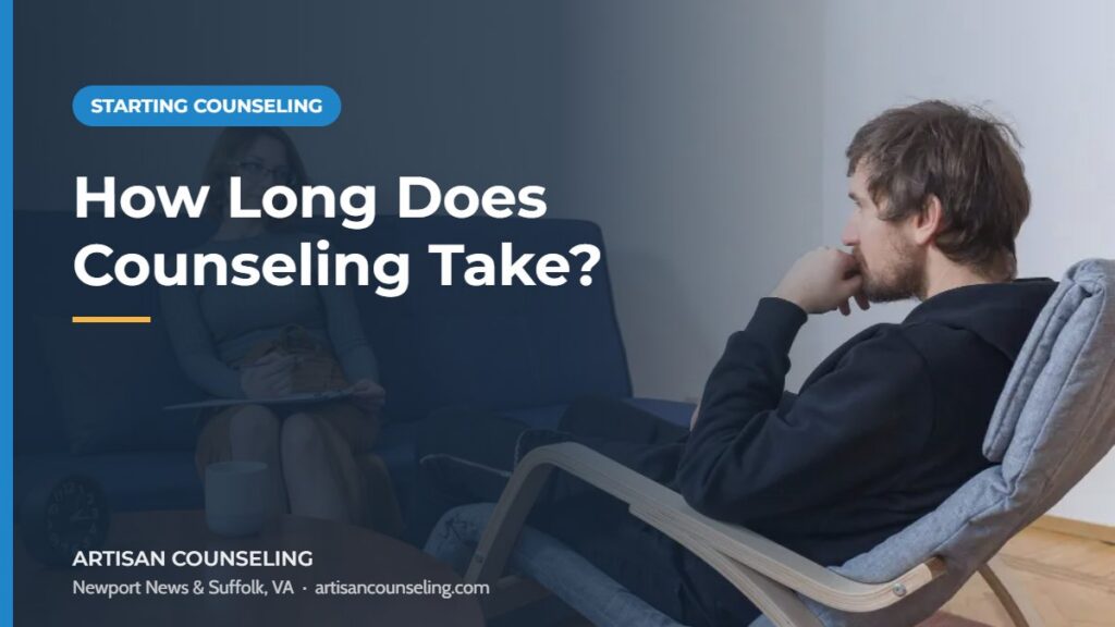 Calendar and notebook on a desk beside a cup of tea, featured image for an article on how long counseling takes