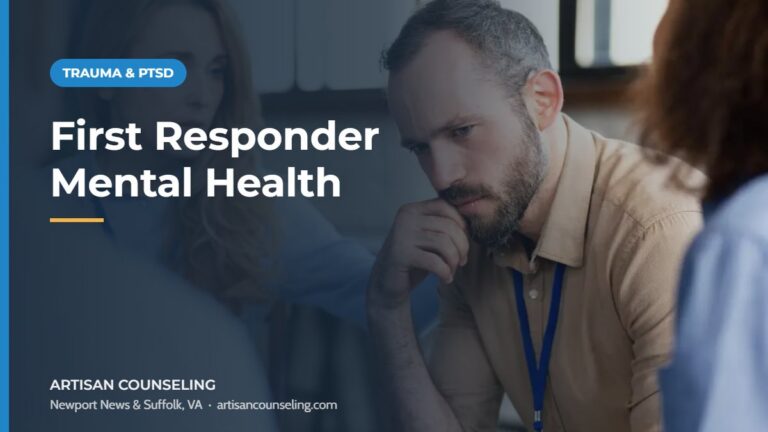 Firefighter resting after a shift, featured image for an article on mental health challenges first responders commonly face
