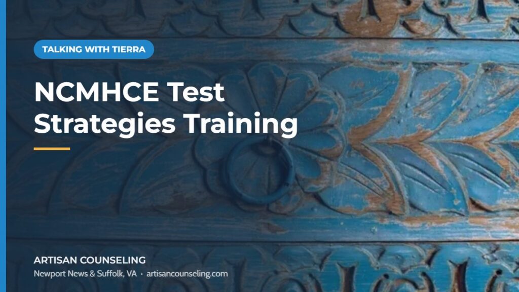 Group of counseling students in a training session, featured image for the Artisan Counseling NCMHCE test strategies training